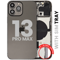 Back Cover/Frame with Small Components for iPhone 13 Pro Max (EU / Global Version) (Used OEM Pull, Quality C) (Graphite)