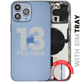 Backcover/Rahmen mit Kleinteilen für iPhone 13 Pro Max - Sierra Blau - OEM Pull