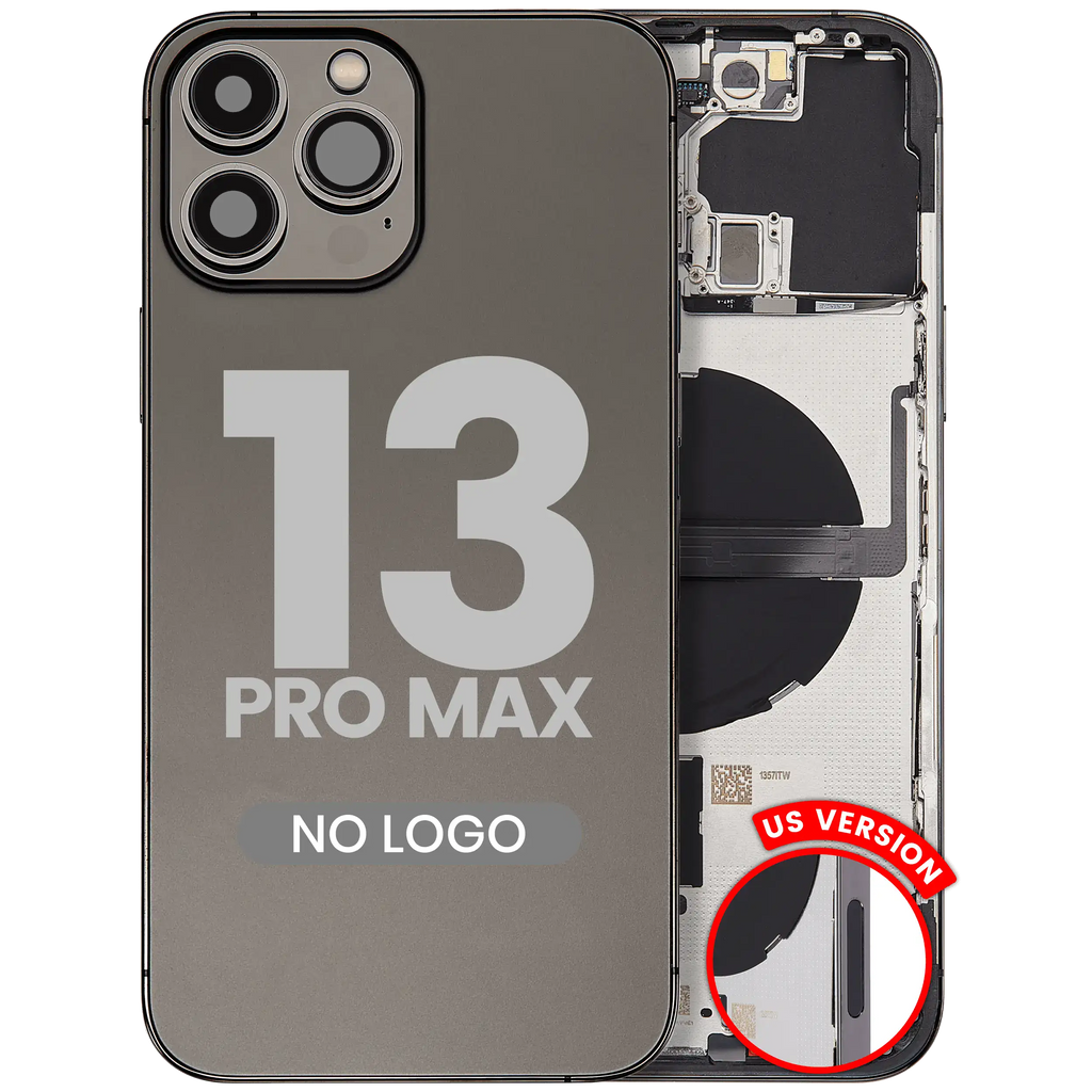 Backcover/Rahmen m. Kleinteilen f. iPhone 13 Pro Max, Graphite, Aftermarket Plus