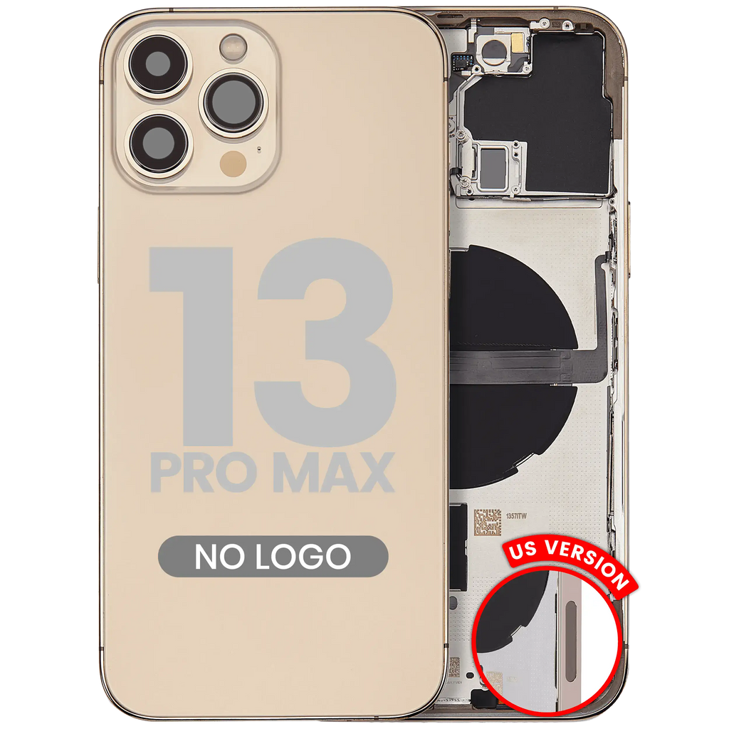 Backcover mit Rahmen & Kleinparts für iPhone 13 Pro Max Gold (Aftermarket Plus)