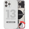 Backcover/Rahmen mit Kleinteilen für iPhone 13 Pro Max (US-Version) (Aftermarket Plus) (Silber)