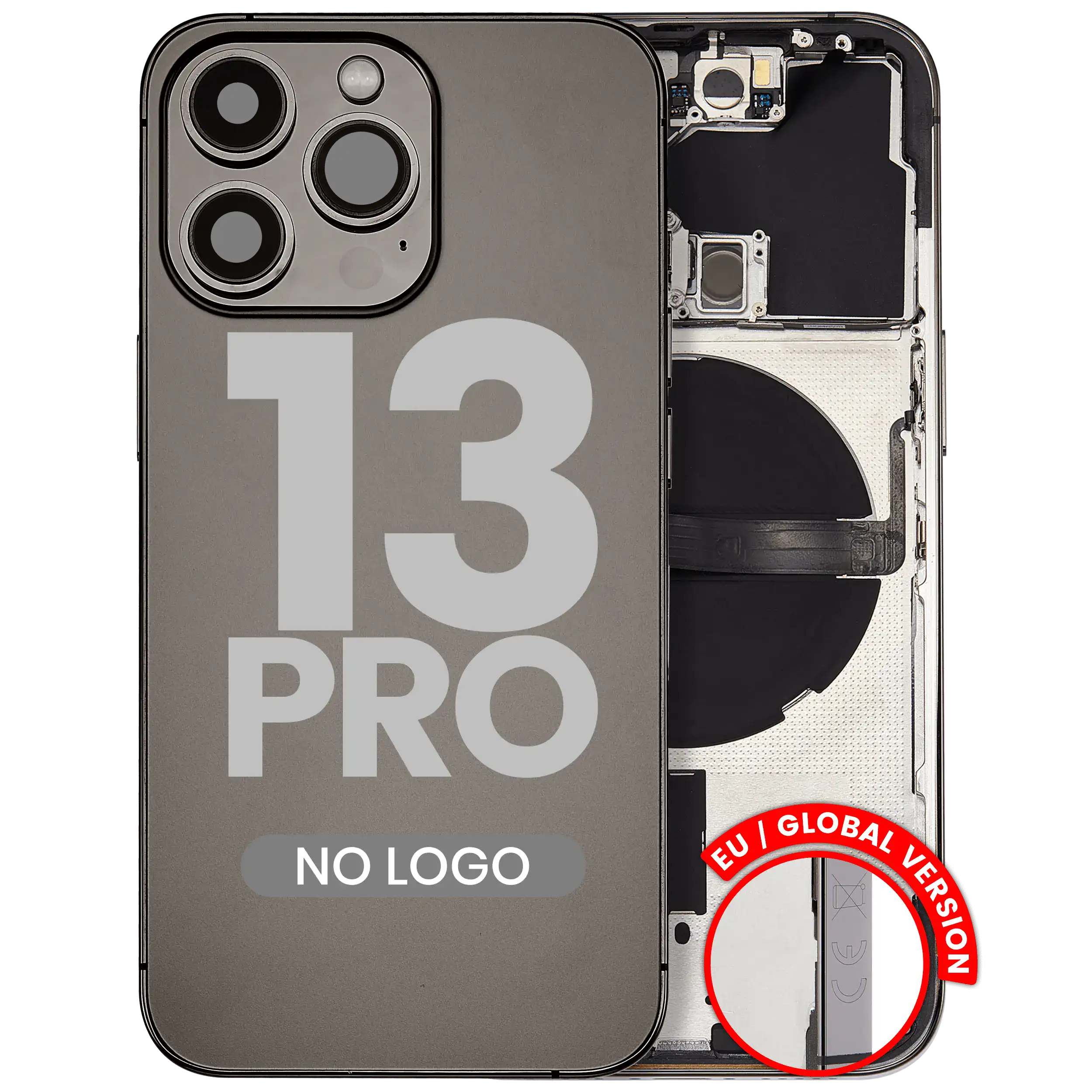 Backcover/Rahmen mit Kleinteilen für iPhone 13 Pro Graphite Aftermarket Plus