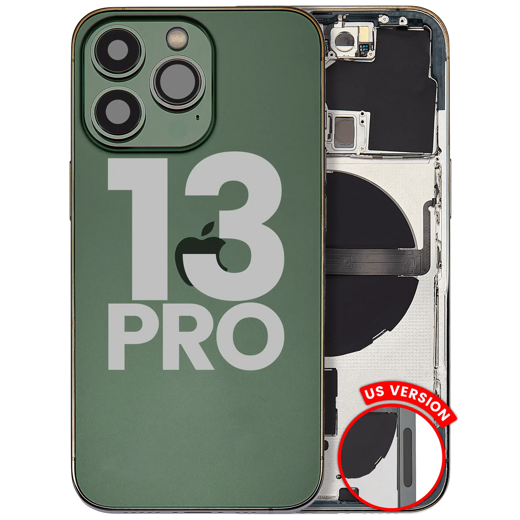 Original Apple-Ausbau A gebraucht – iPhone 13 Pro Backcover/Rahmen Alpine Grün