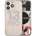 Back cover/frame with small parts for iPhone 13 Pro (US version) (used OEM removed part, Grade B) (Gold)