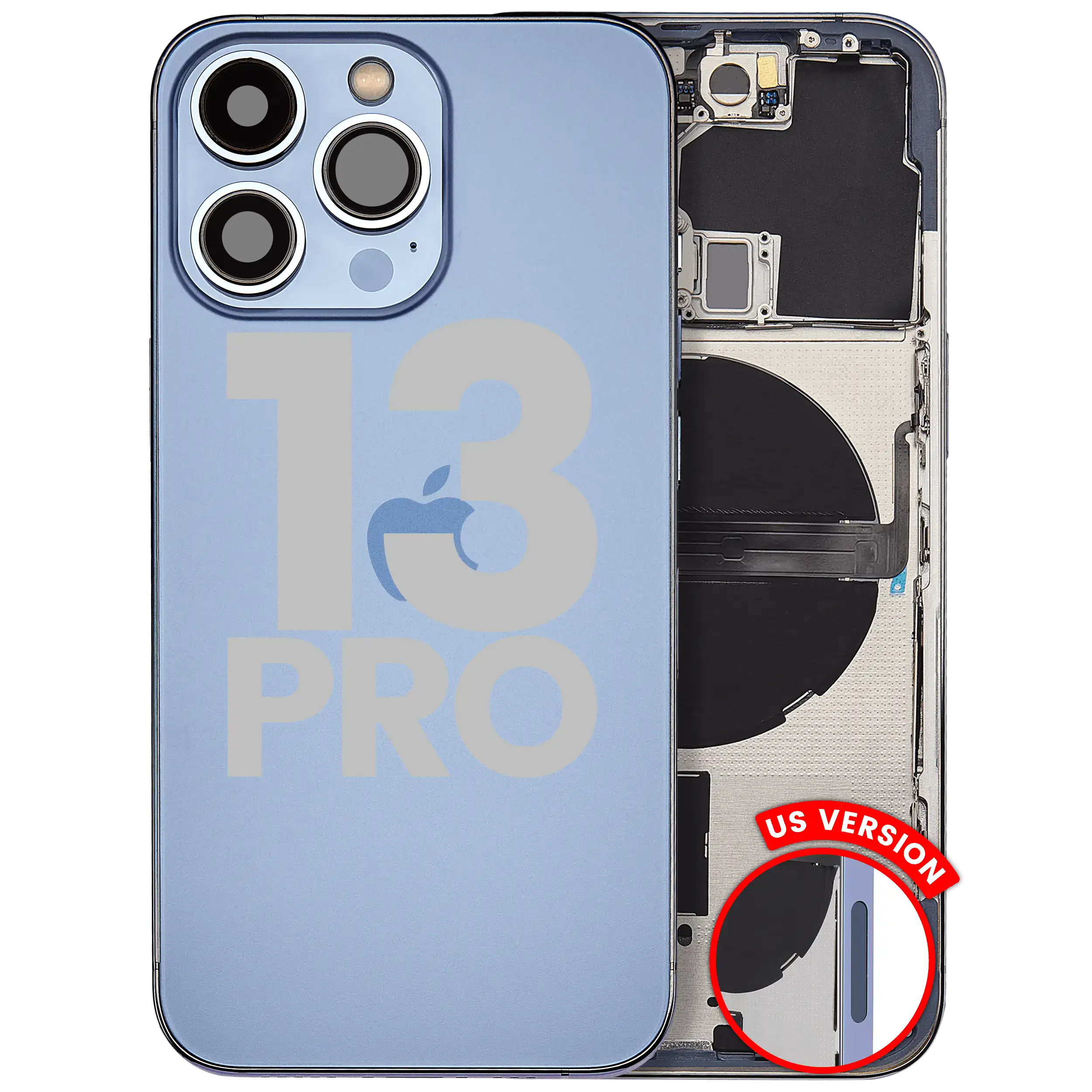 Gebrauchter Ausbau/Pull Qualität B – iPhone 13 Pro Backcover/Rahmen Sierrablau