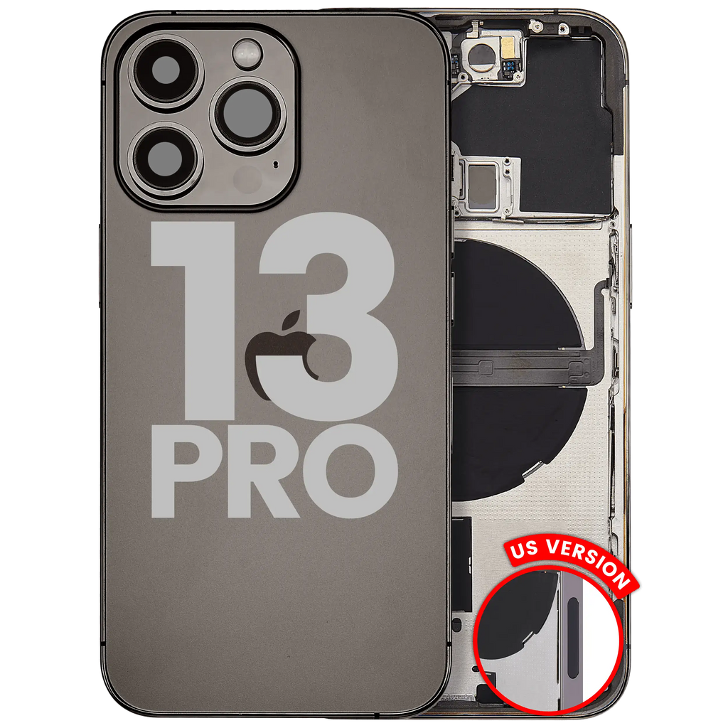 Backcover mit Rahmen & Kleinteilen für iPhone 13 Pro US OEM C Graphit