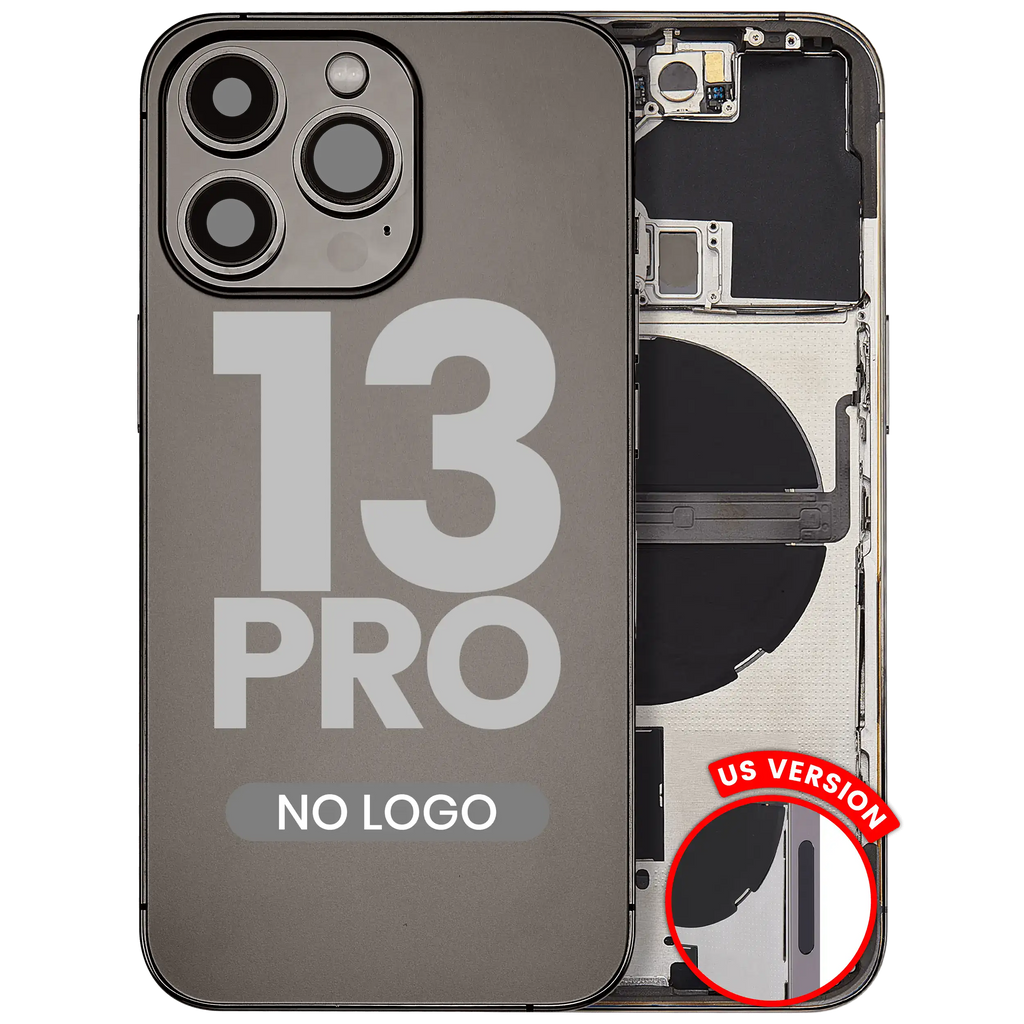 Backcover mit Kleinteilen für iPhone 13 Pro Graphite Aftermarket Plus