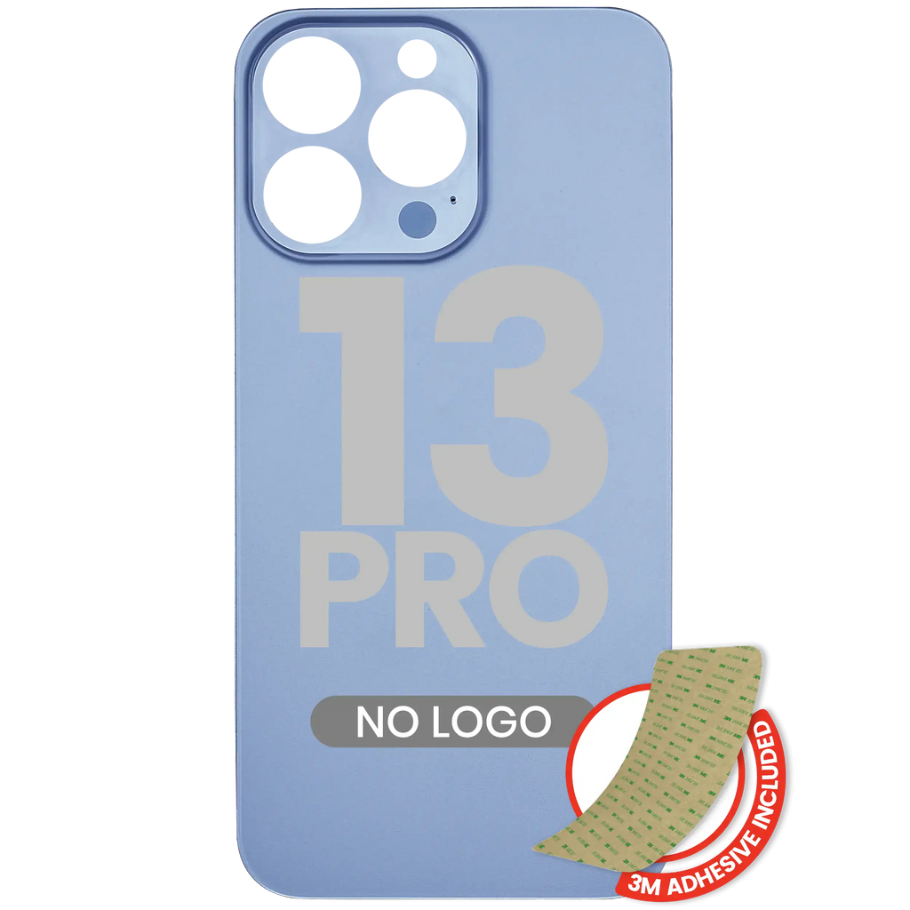 Backcover mit 3M-Kleber f. iPhone 13 Pro, Sierra Blau, ohne Logo