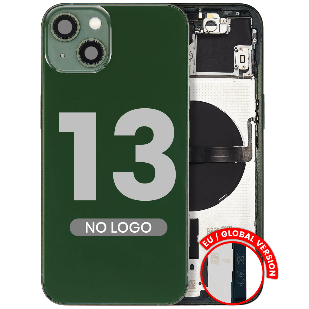 Back Cover/Frame with Small Parts for iPhone 13 (EU/Global Version) (Aftermarket Plus) (Green)