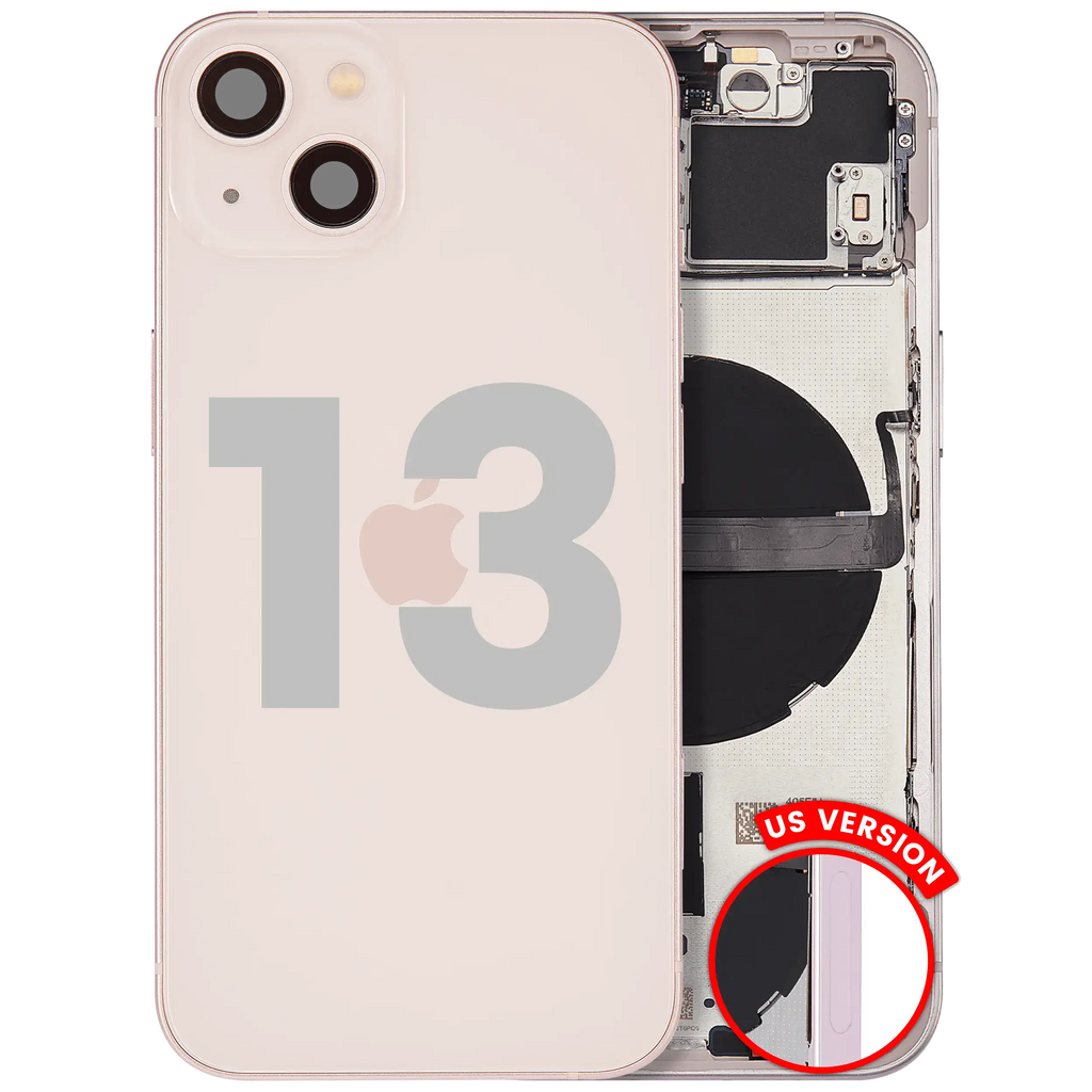 Original Apple-Ausbau B gebraucht – iPhone 13 US Version Backcover/Rahmen Rosa
