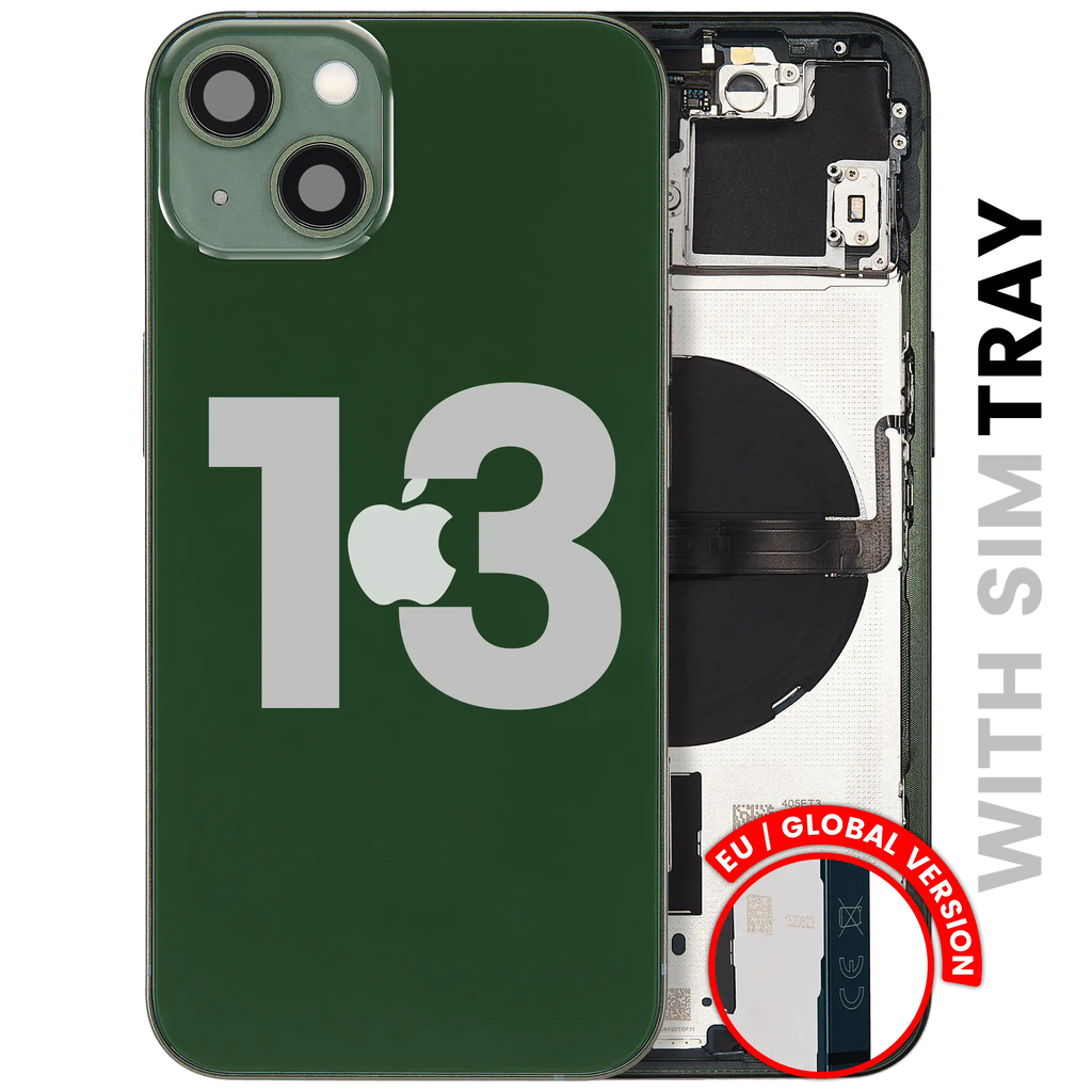 Original Apple-Ausbau C gebraucht – iPhone 13 EU / Backcover/Rahmen Grün