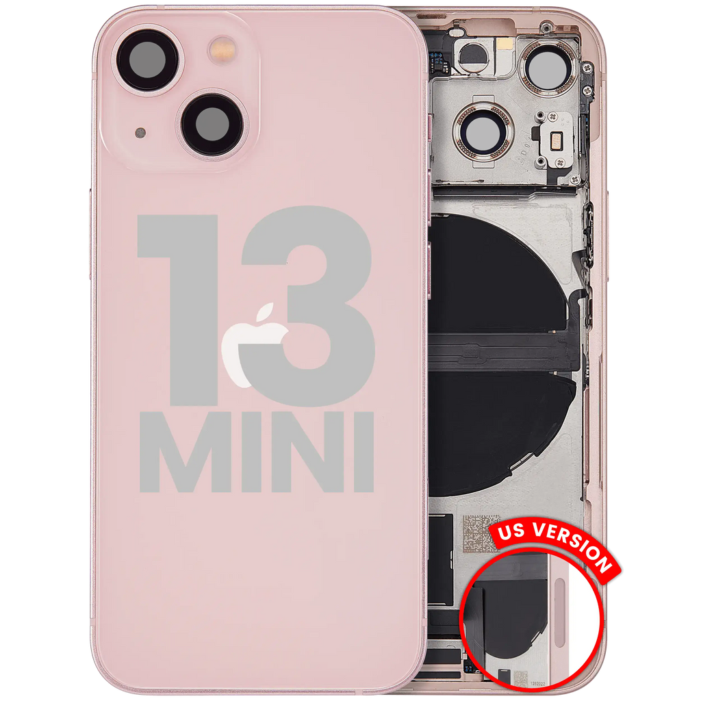 Original Apple-Ausbau B gebraucht – iPhone 13 Mini Backcover/Rahmen Rosa