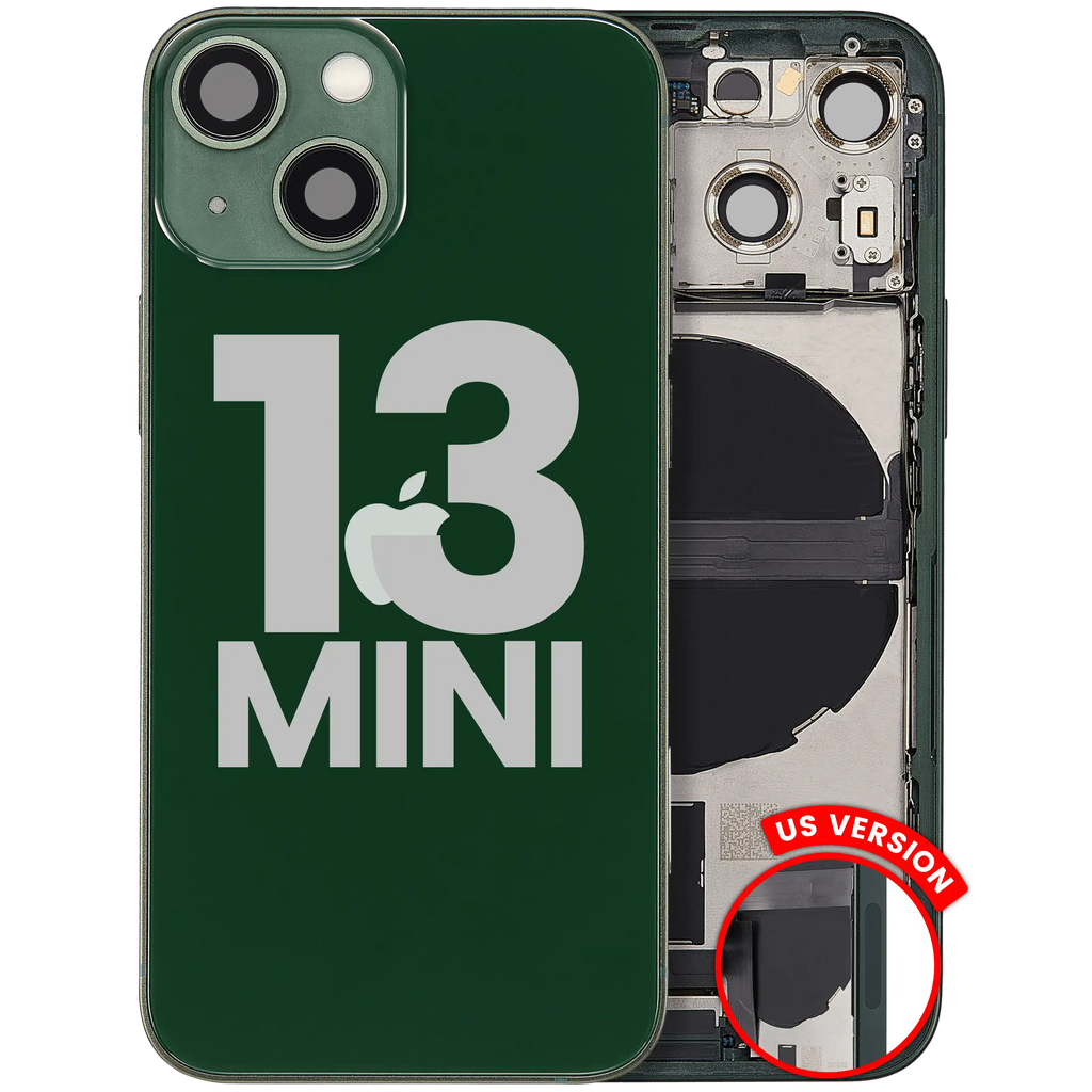 Original Apple-Ausbau C gebraucht – iPhone 13 Mini Backcover/Rahmen Grün