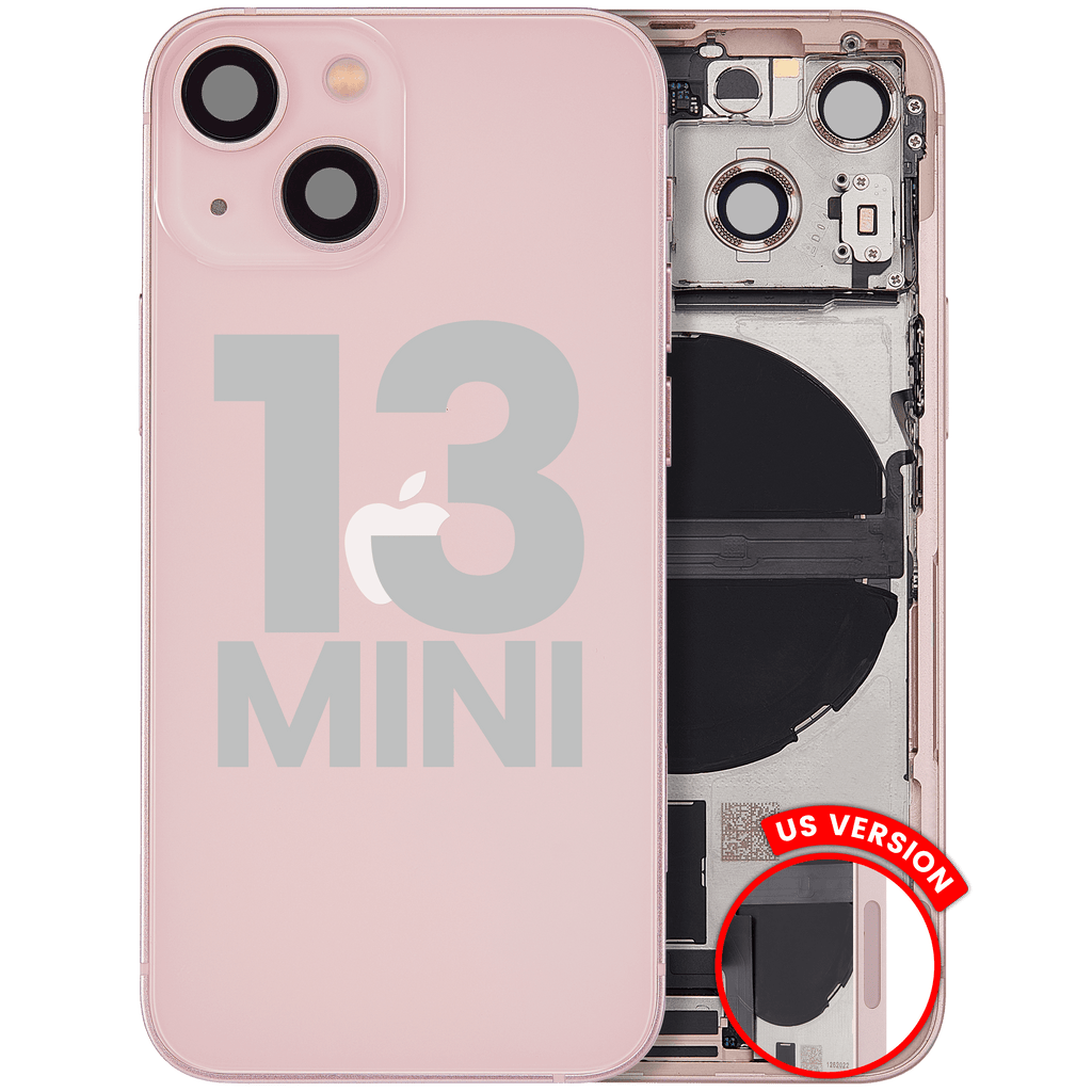 Original Apple-Ausbau C gebraucht – iPhone 13 Mini Backcover/Rahmen Rosa