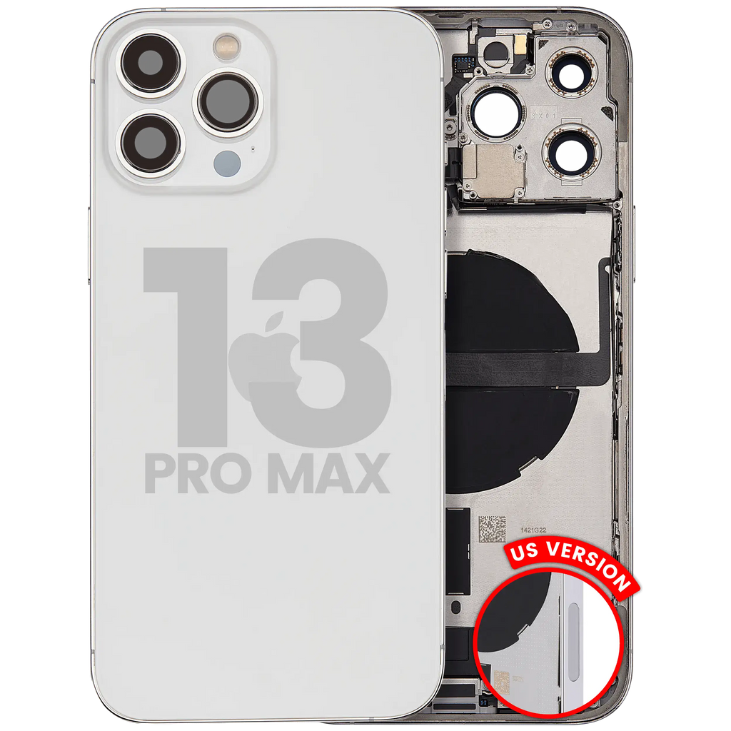 Original Apple-Ausbau B gebraucht – iPhone 13 Pro Max Backcover/Rahmen Silber