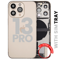 Backcover Rahmen Ladebuchse-Flex Kleinteile iPhone 13 Pro Gold OEM Pull C