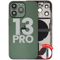 Back Cover/Frame with Charging Port Flex and Small Parts for iPhone 13 Pro (US Version) – Used OEM Pulled, Grade A (Alpine Green)