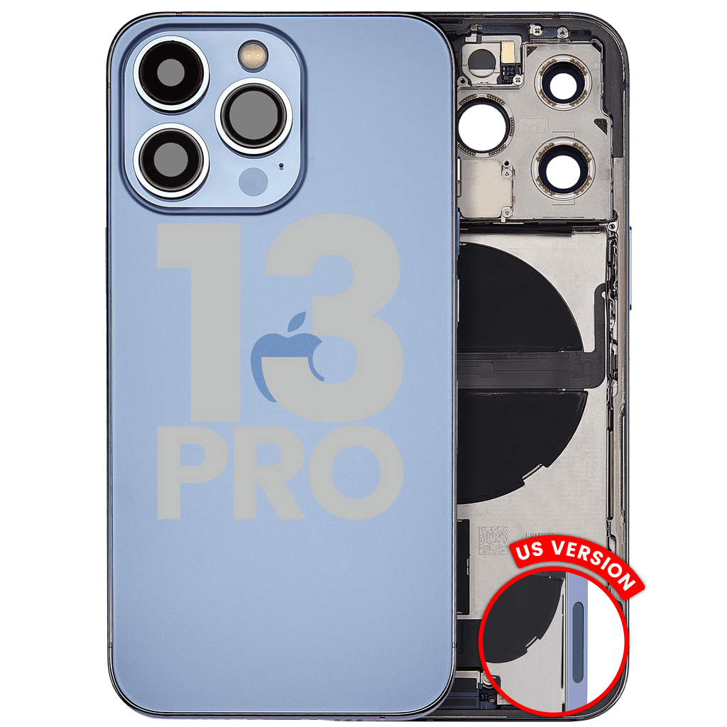 Original Apple-Ausbau B gebraucht – iPhone 13 Pro Backcover/Rahmen Sierrablau