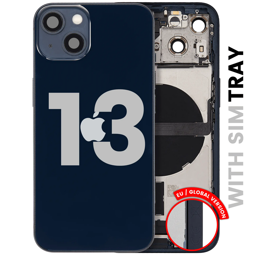 Original Apple-Ausbau C gebraucht – iPhone 13 EU / Backcover/Rahmen Mitternacht