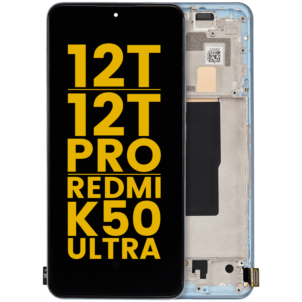 OLED Display with Frame for Xiaomi 12T / 12T Pro / Redmi K50 Ultra (Refurbished) (Blue)