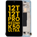 OLED Display with Frame for Xiaomi 12T / 12T Pro / Redmi K50 Ultra (Refurbished) (Blue)