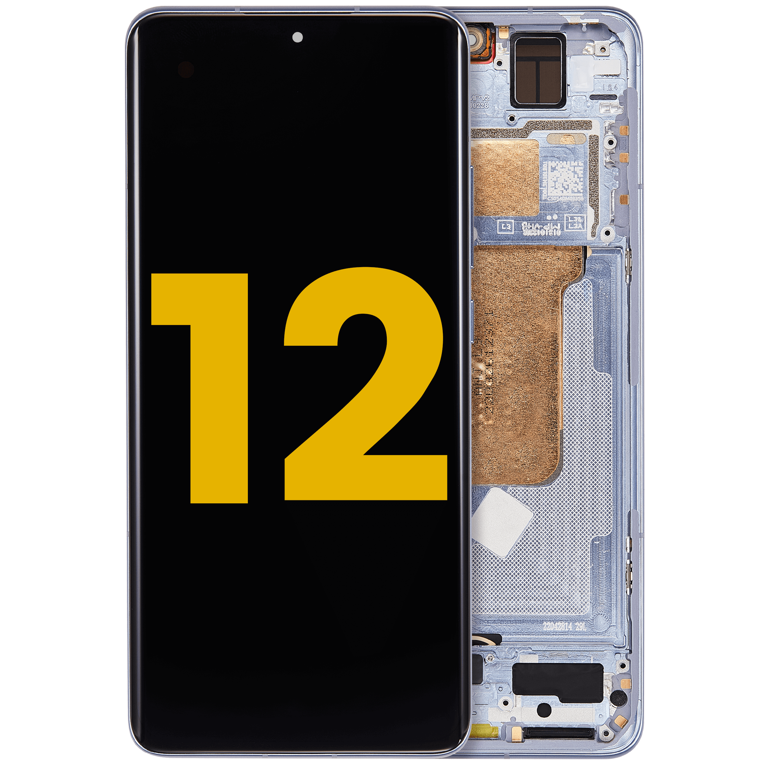 OLED-Display mit Rahmen für Xiaomi 12 / 12X / 12S (Refurbished) (Blau)
