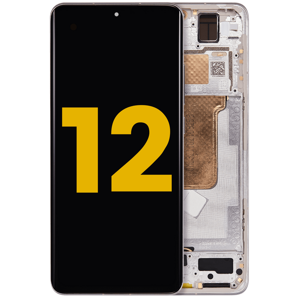 OLED-Display mit Rahmen für Xiaomi 12 / 12X / 12S (Refurbished) (Lila)