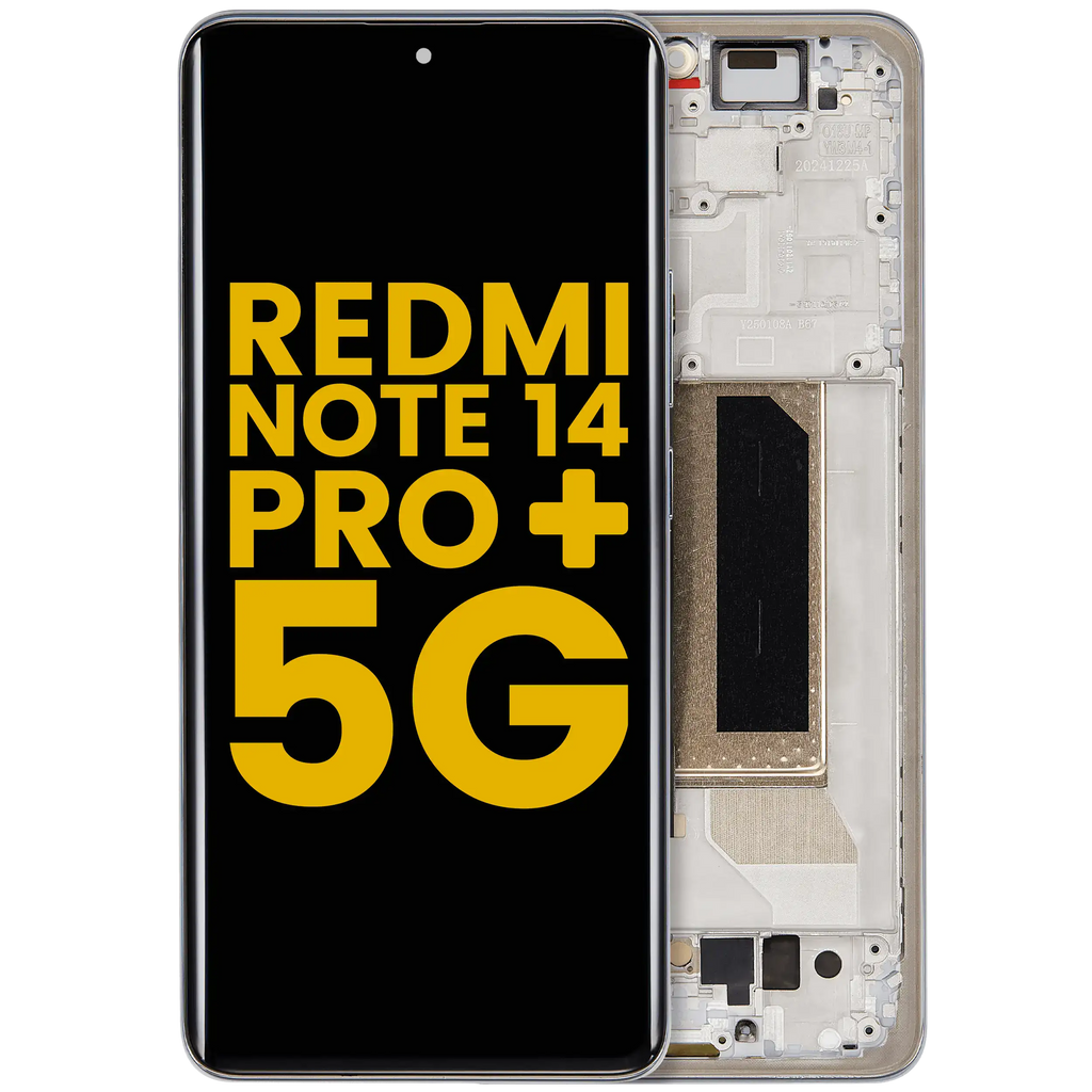 OLED-Display m. Rahmen f. Xiaomi Redmi Note 14 Pro+ 5G Refurbished Frost Blue