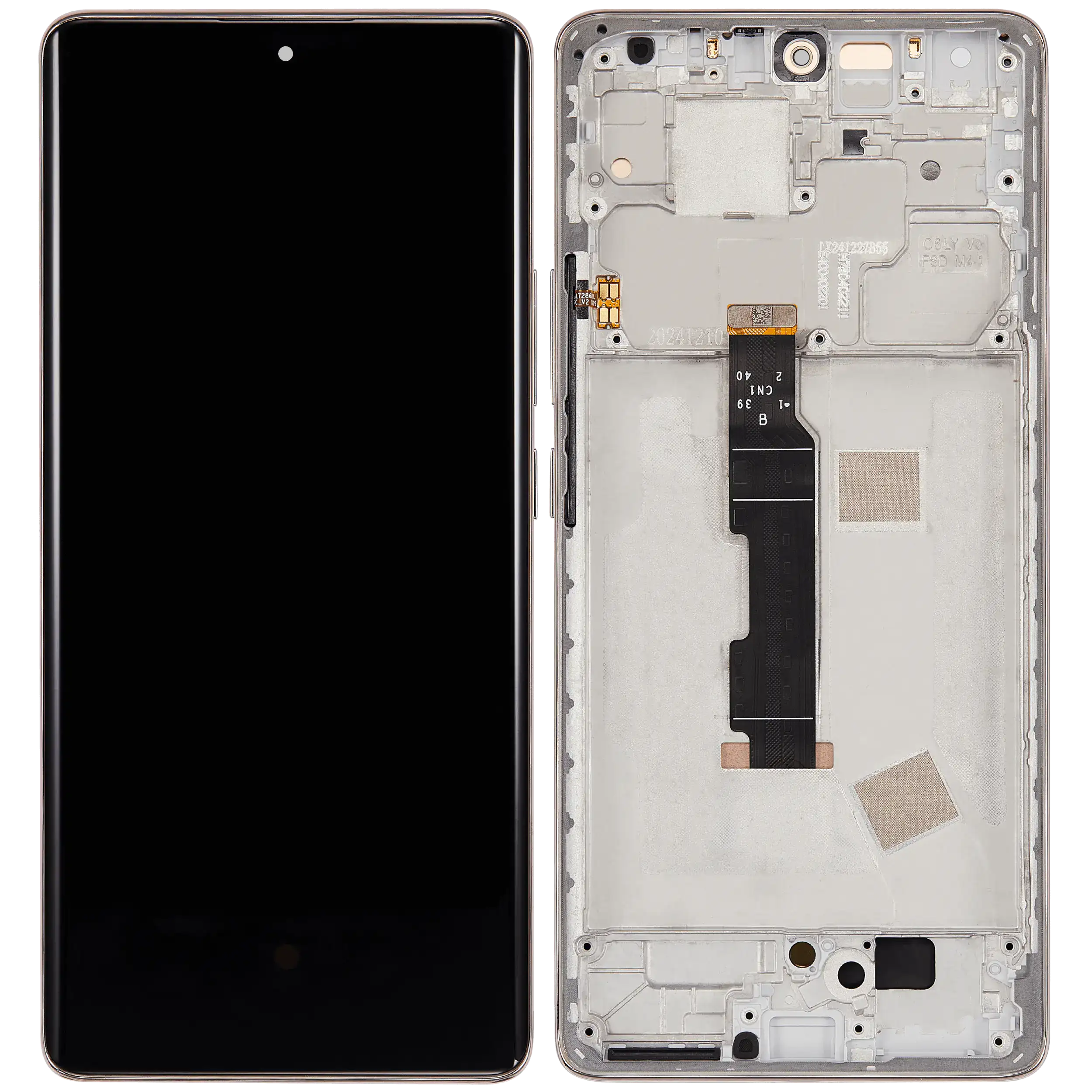 OLED Assembly with Frame for Xiaomi Redmi Note 14 Pro 4G (Refurbished, Sand Gold)