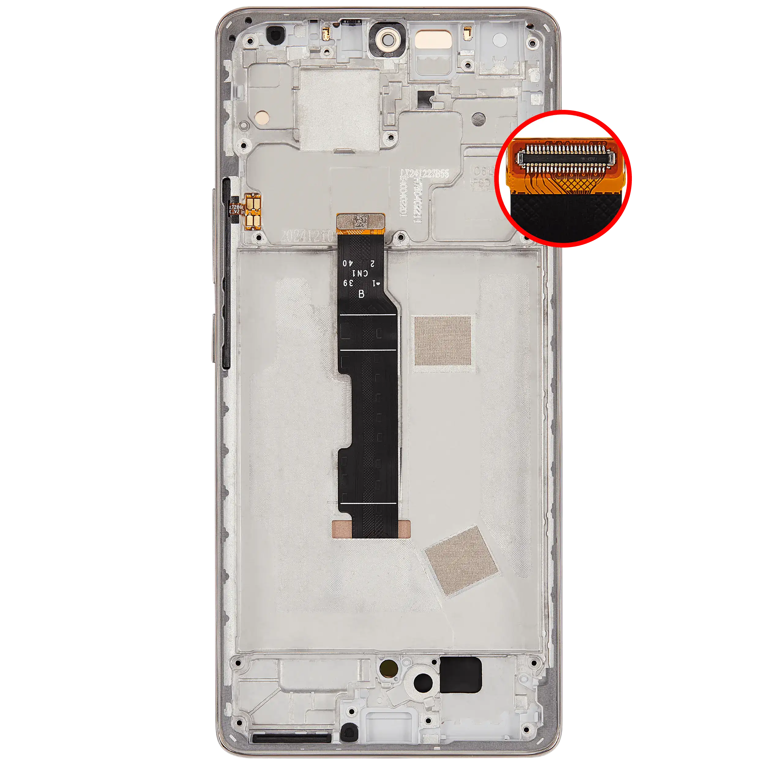 OLED Assembly with Frame for Xiaomi Redmi Note 14 Pro 4G (Refurbished, Sand Gold)