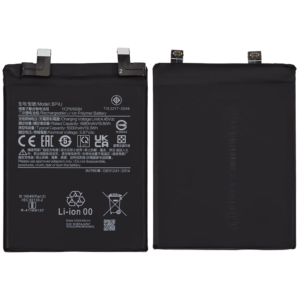 Replacement Battery for Xiaomi Redmi Note 12 Pro Plus (BP4J)