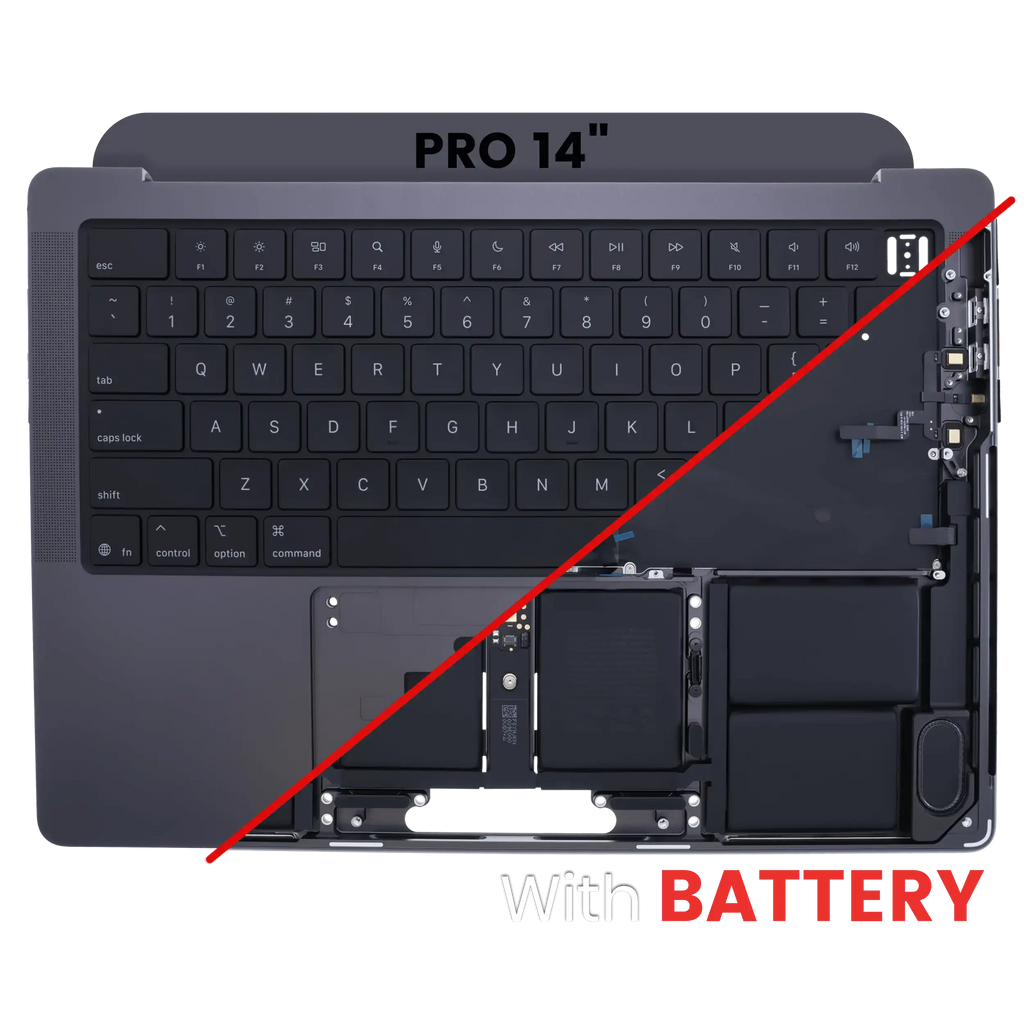 Original Apple Top Case with Battery (ANSI) for MacBook Pro 14" A3434 (2025) Space Black