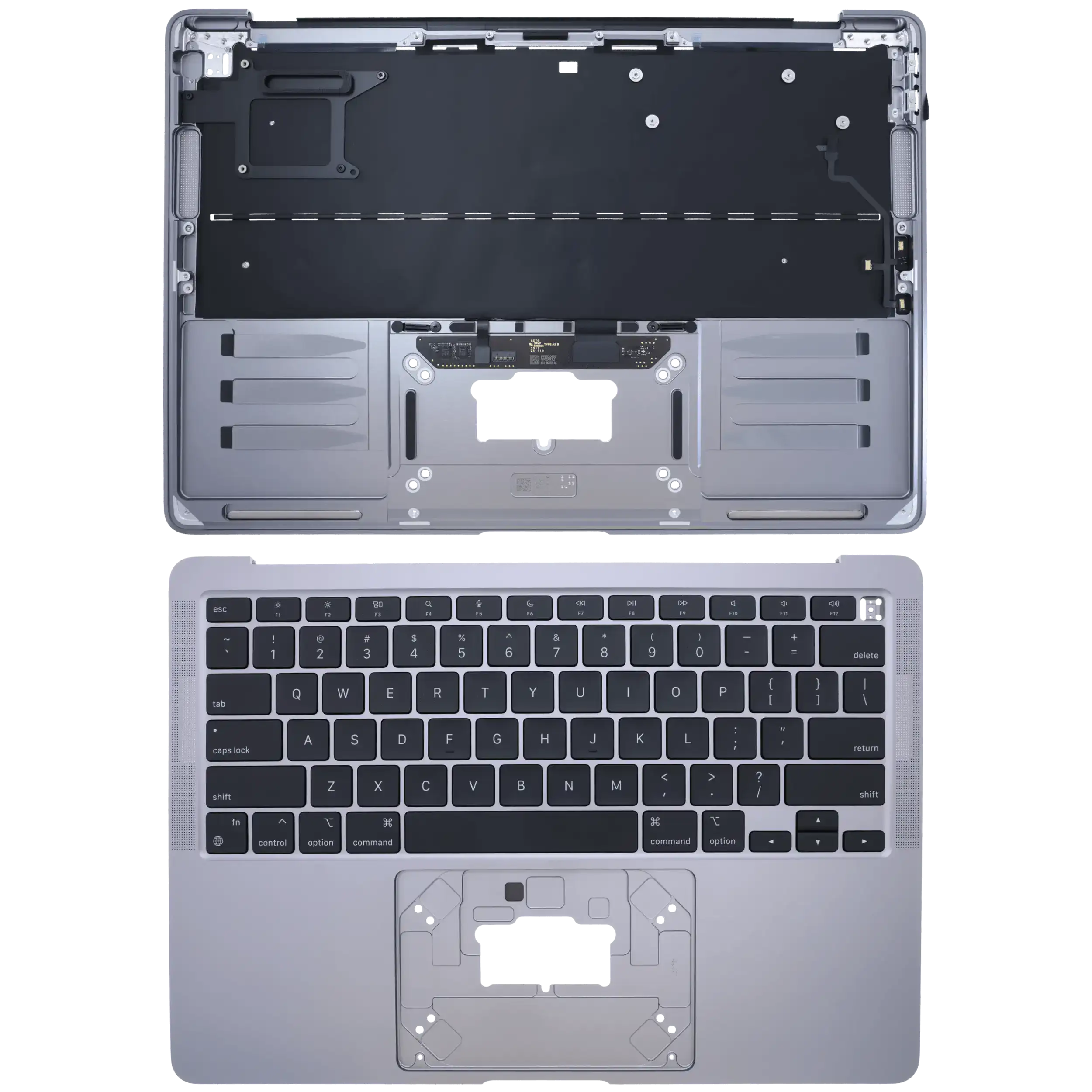 Top Case with Keyboard for MacBook Air 13" Retina (A2337 / Late 2020) (Original OEM) (US Keyboard) (Space Gray)