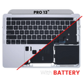 Apple MacBook Pro 13 A2338 Top Case mit Akku & Tastatur OEM US Silber