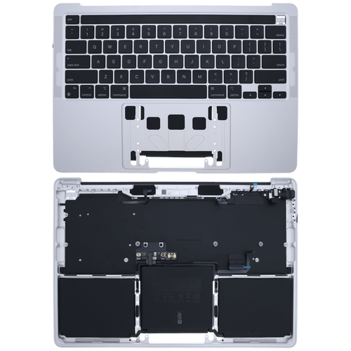 Apple MacBook Pro 13 A2338 Top Case mit Akku & Tastatur OEM US Silber