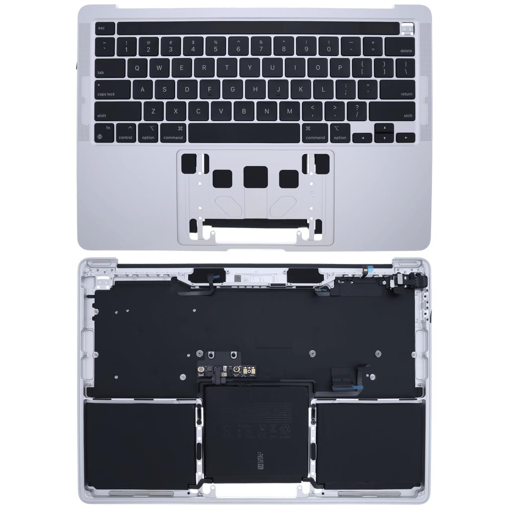 Apple MacBook Pro 13 A2338 Top Case mit Akku & Tastatur OEM US Silber