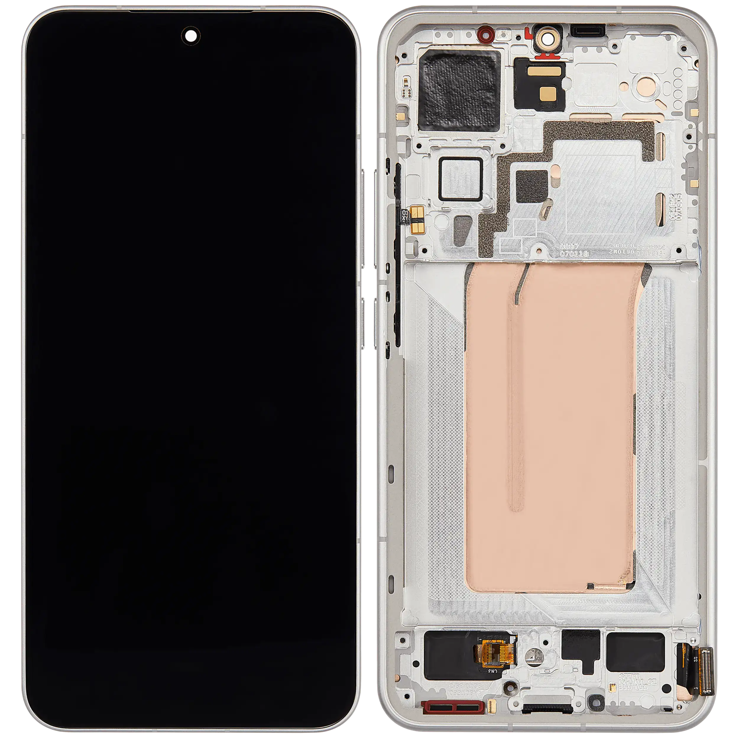 OLED-Bauteil mit Rahmen für Xiaomi 15 (Refurbished) (Weiß)