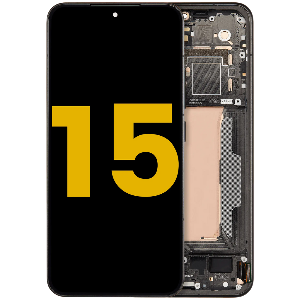 OLED-Display mit Rahmen für Xiaomi 15 (Refurbished) (Schwarz)