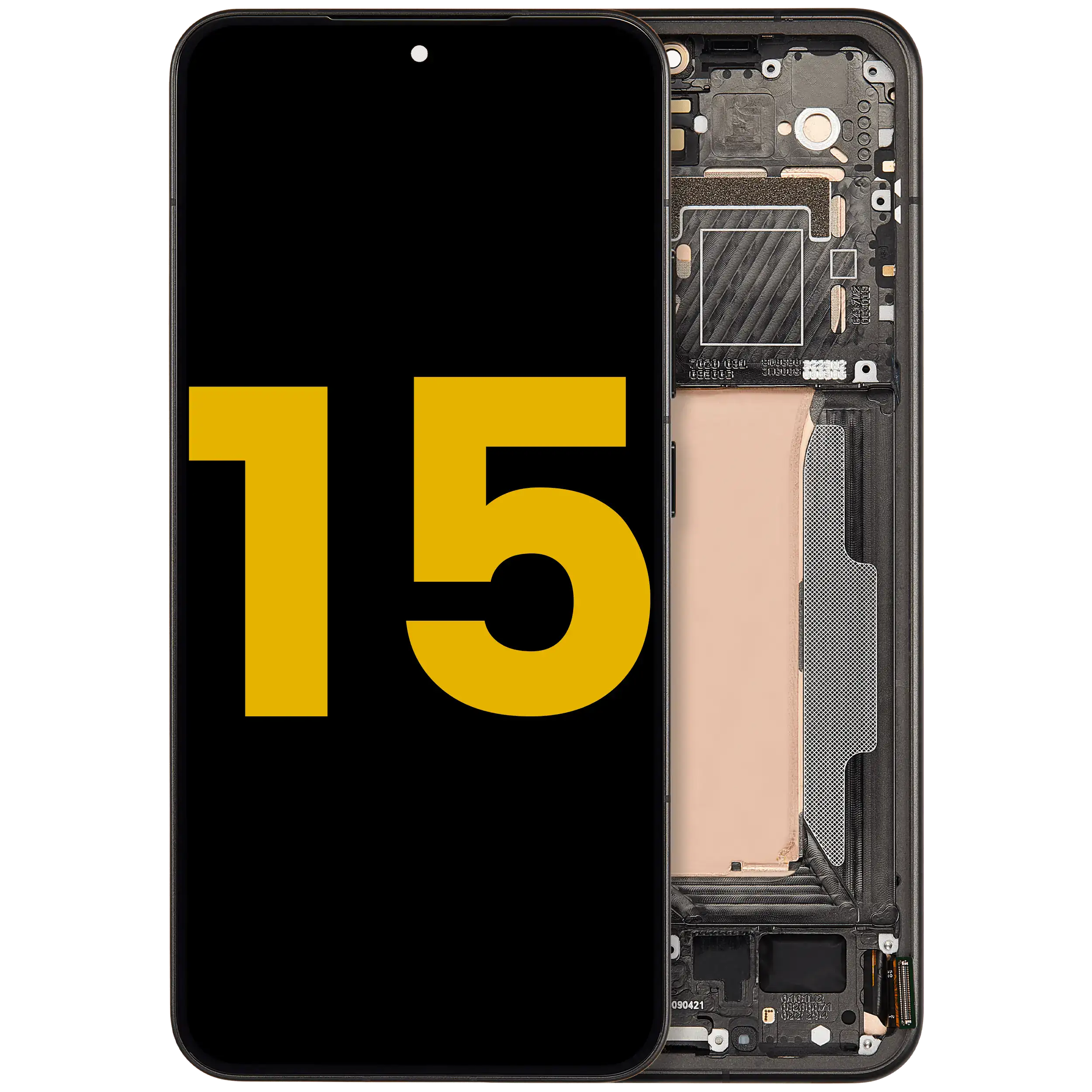 OLED-Display mit Rahmen für Xiaomi 15 (Refurbished) (Schwarz)