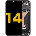OLED-Display mit Rahmen für Xiaomi 14 (Refurbished) (Schwarz)