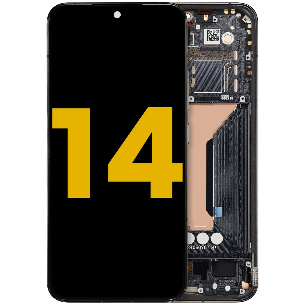 OLED Display with Frame for Xiaomi 14 (Refurbished) (Black)