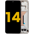 OLED-Komplettdisplay mit Rahmen für Xiaomi 14 (Refurbished) (Weiß)