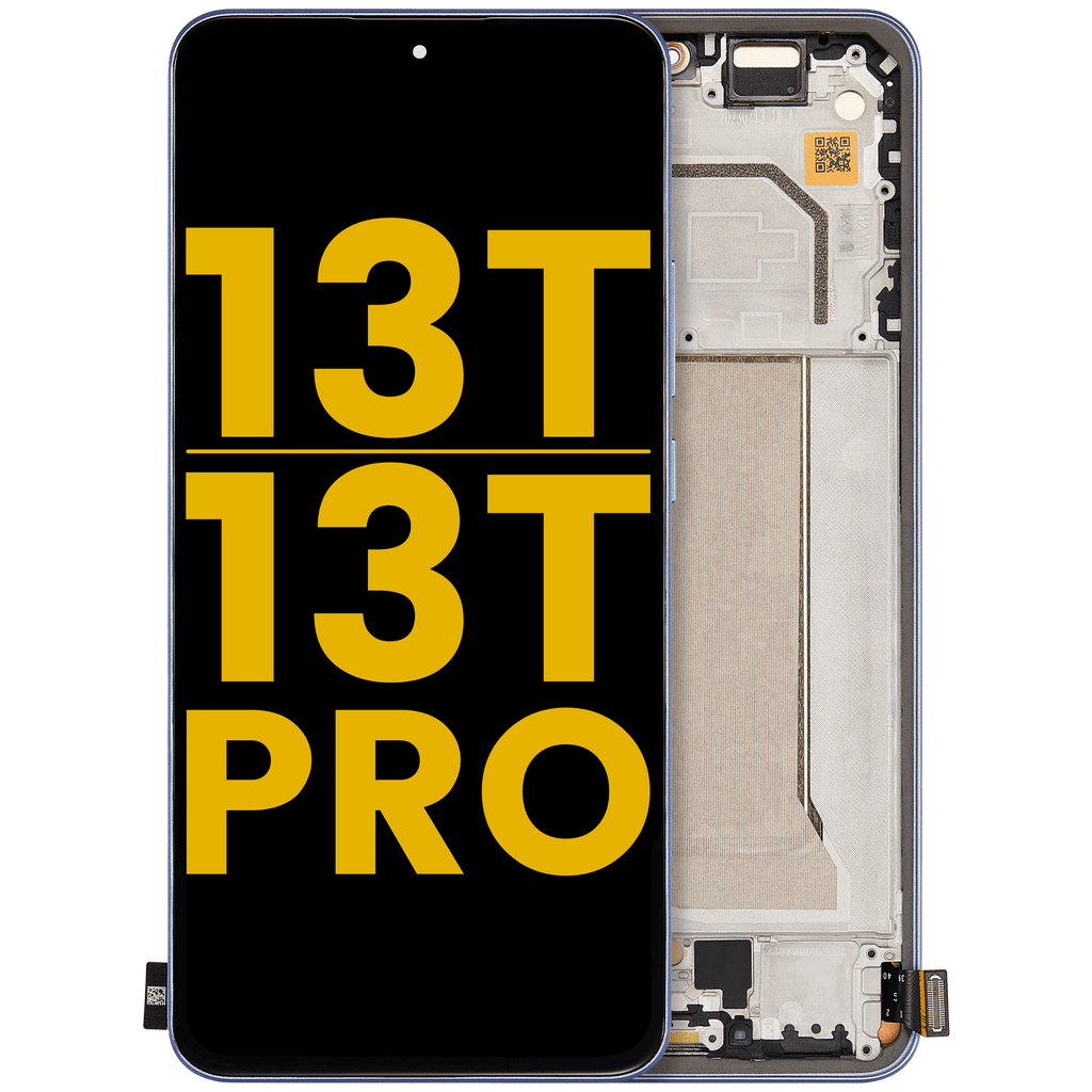 OLED-Display mit Rahmen für Xiaomi 13T / 13T Pro (generalüberholt) (Alpine Blau)