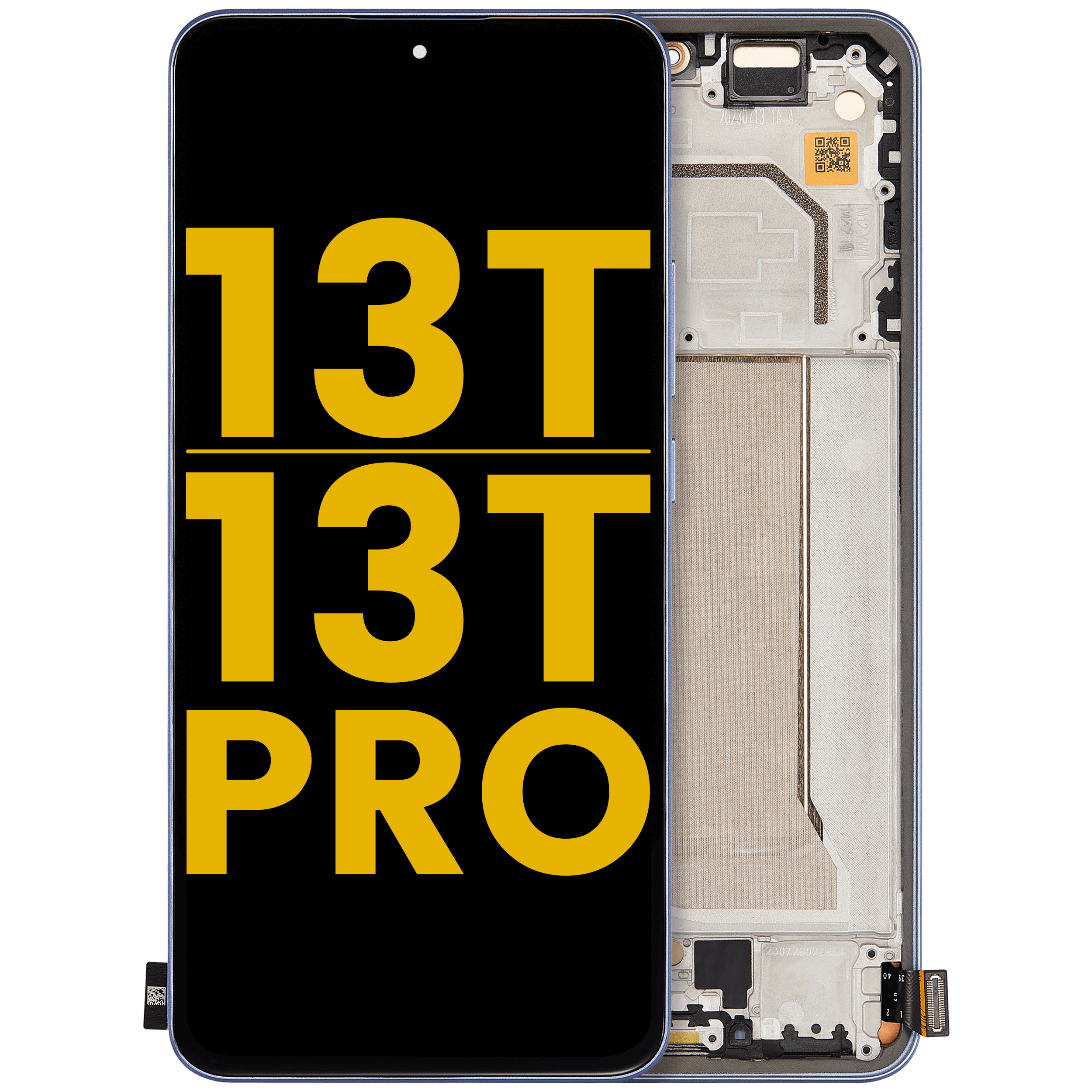 OLED-Display mit Rahmen für Xiaomi 13T / 13T Pro (generalüberholt) (Alpine Blau)