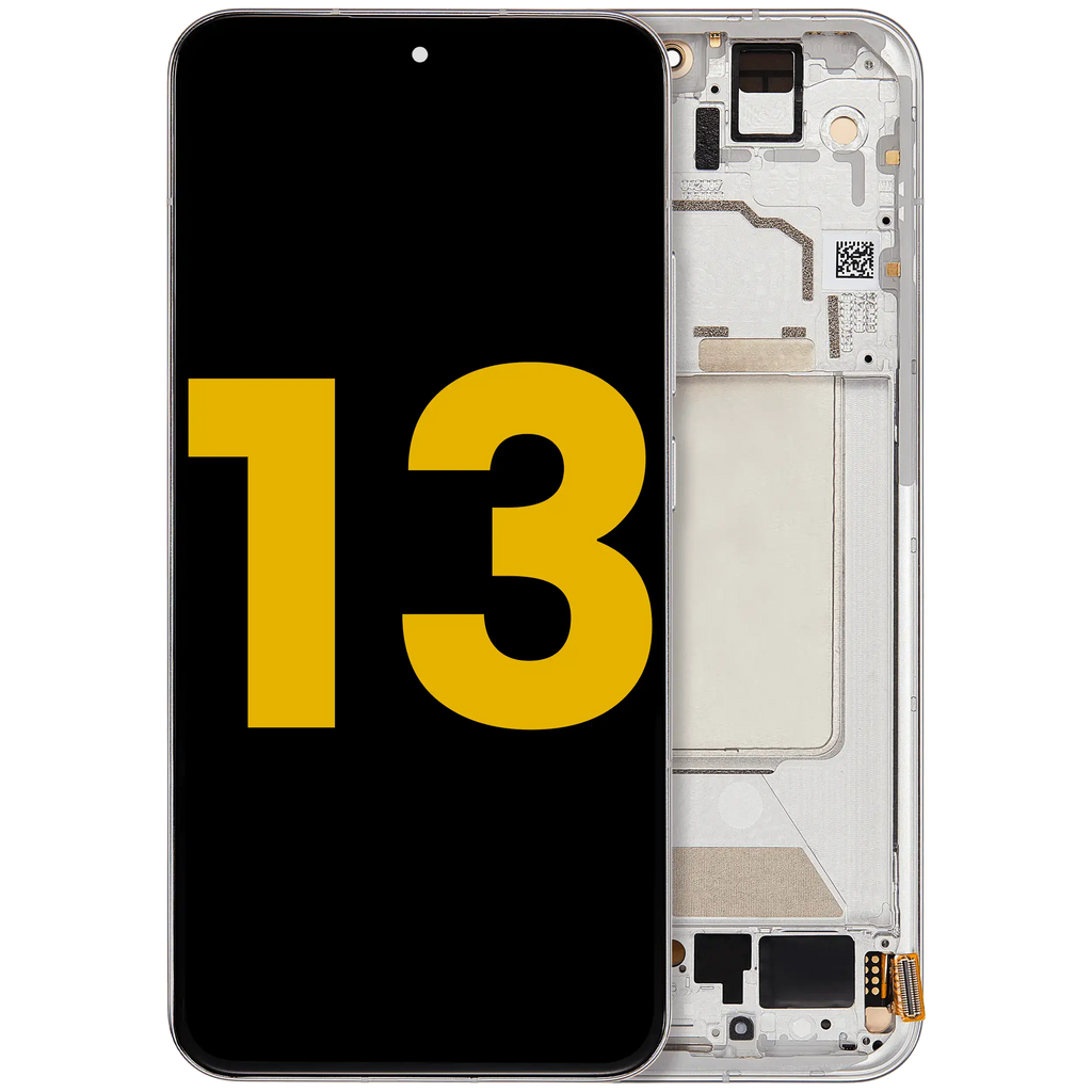 OLED Display with Frame for Xiaomi 13 (Refurbished) (White)