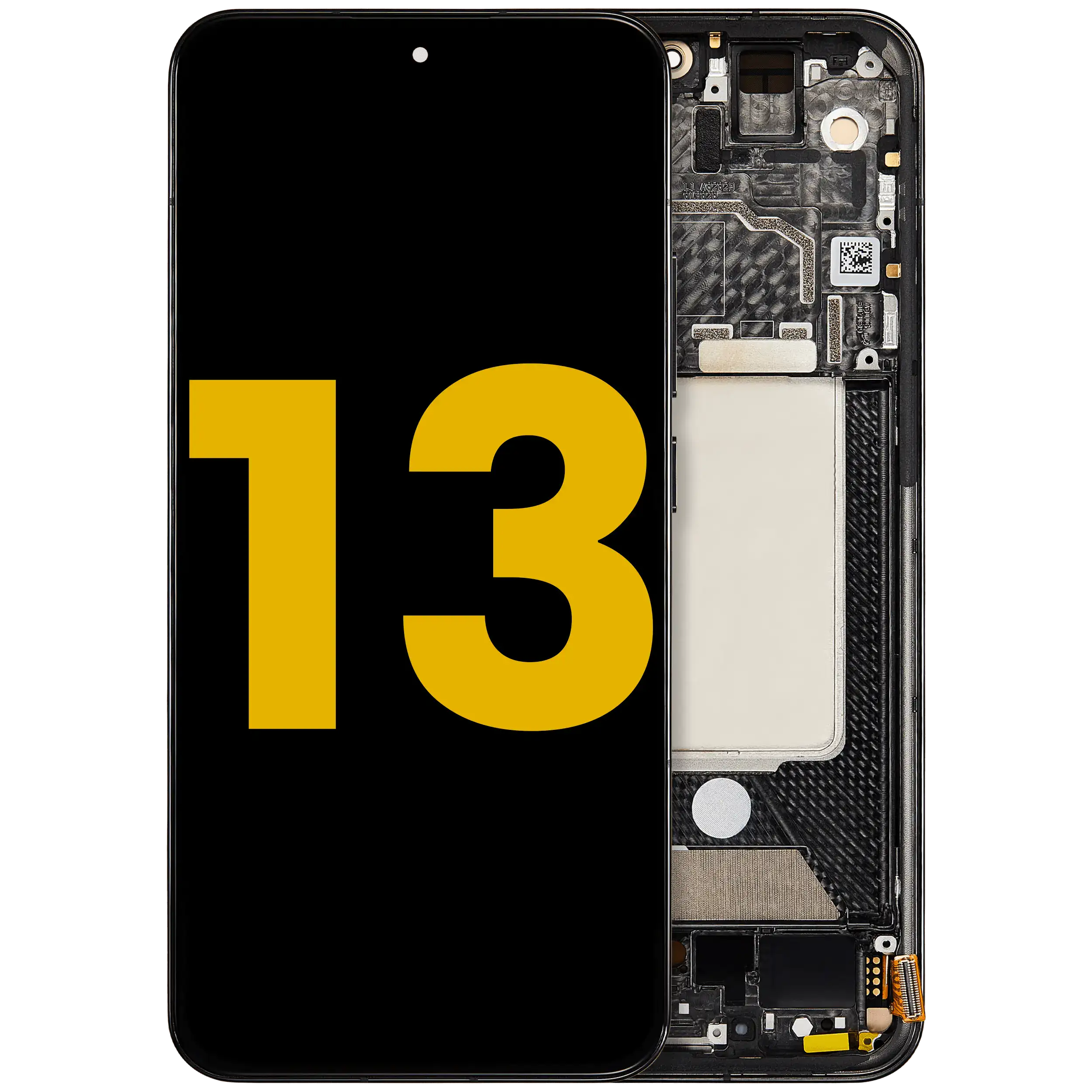 OLED-Display mit Rahmen für Xiaomi 13 (Refurbished) (Schwarz)
