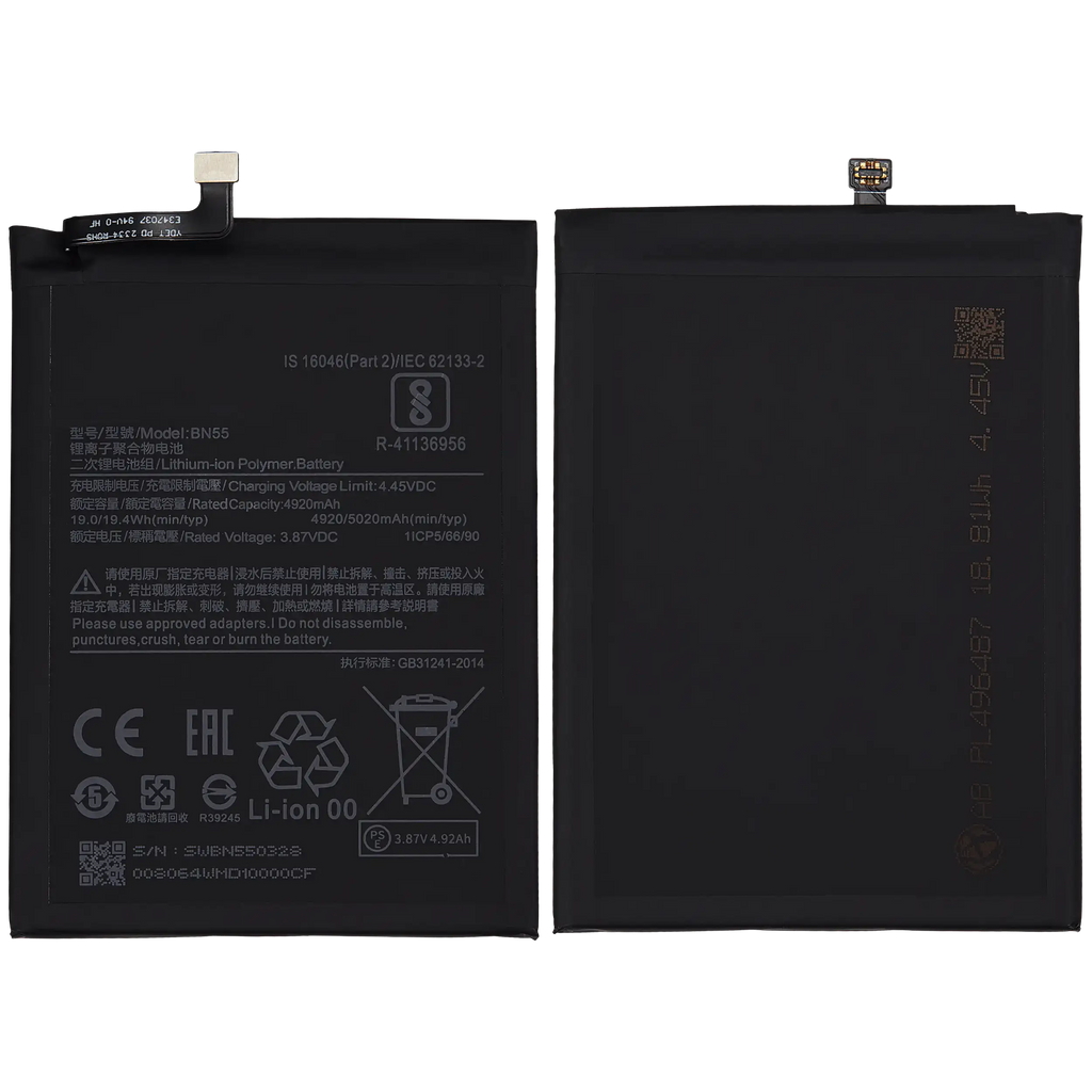 Ersatzakku für Xiaomi Redmi Note 9S (BN55)