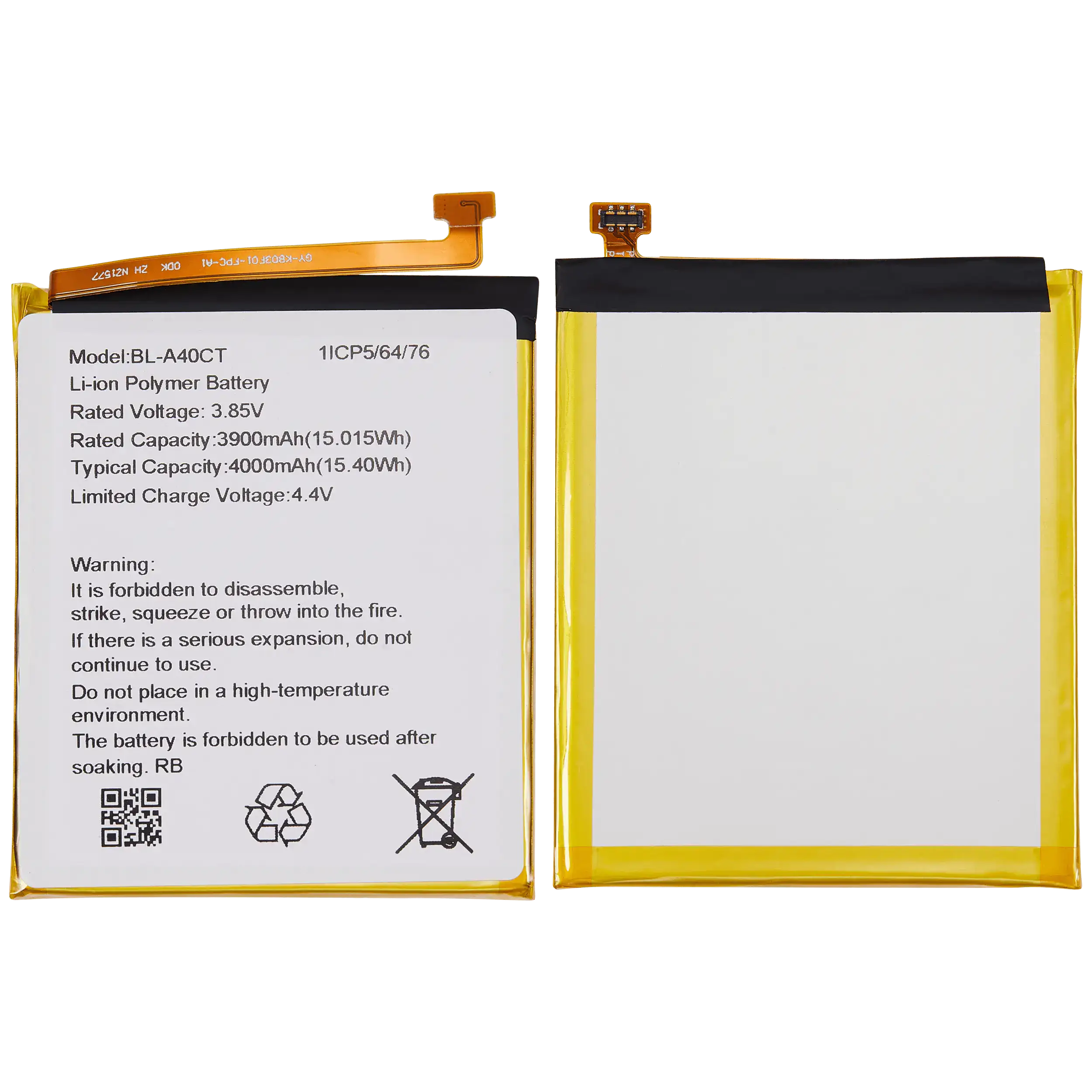 Ersatzakku für Cricket Innovate E 5G (BL - A40CT)