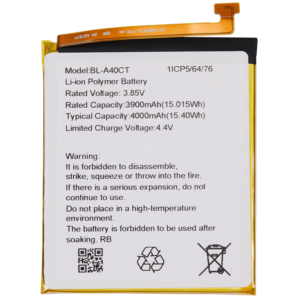 Replacement Battery for Cricket Innovate E 5G (BL - A40CT)