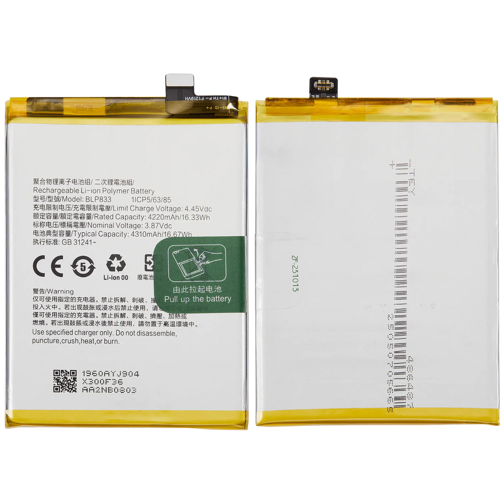 Ersatzakku für Realme V15 5G (BLP833)